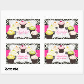 PixDezines doe-het-zelf kleuren, cupcake+olivia da Rechthoekige Sticker (Vel)
