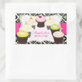 PixDezines doe-het-zelf kleuren, cupcake+olivia da Rechthoekige Sticker (Tas)