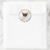 PixDezines doe-het-zelf kleuren, cupcake+olivia da Ronde Sticker (Tas)