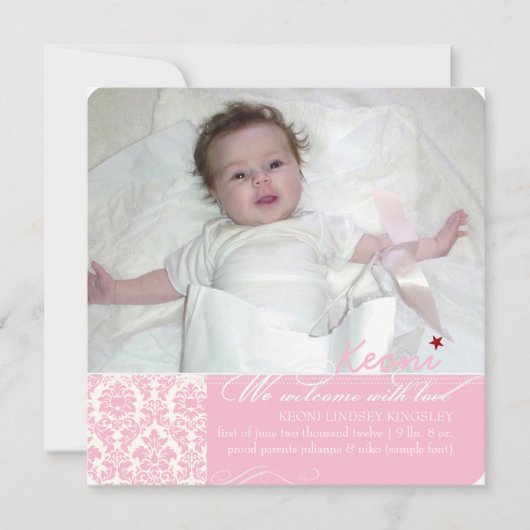 PixDezines doe-het-zelf kleuren, foto's geboorte a Aankondiging (Voorkant)