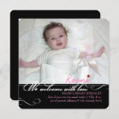 PixDezines doe-het-zelf kleuren, foto's geboorte a Aankondiging (Voorkant / Achterkant)