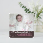 PixDezines doe-het-zelf kleuren, foto's geboorte a Aankondiging (Staand voorkant)