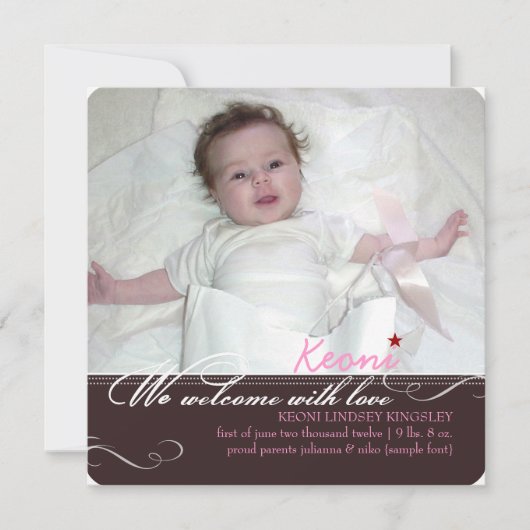 PixDezines doe-het-zelf kleuren, foto's geboorte a Aankondiging (Voorkant)