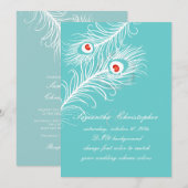 PixDezines doe-het-zelf kleuren, pauw pluimen Kaart (Voorkant / Achterkant)