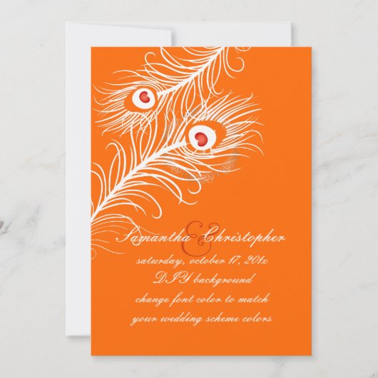 PixDezines doe-het-zelf kleuren, pauw pluimen op g Kaart (Voorkant)