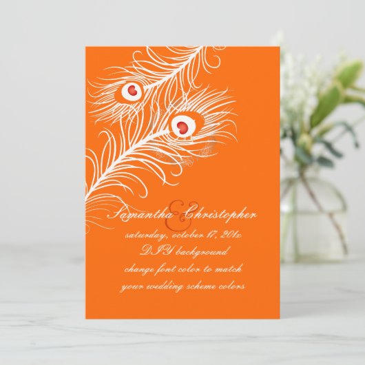 PixDezines doe-het-zelf kleuren, pauw pluimen op g Kaart (Staand voorkant)