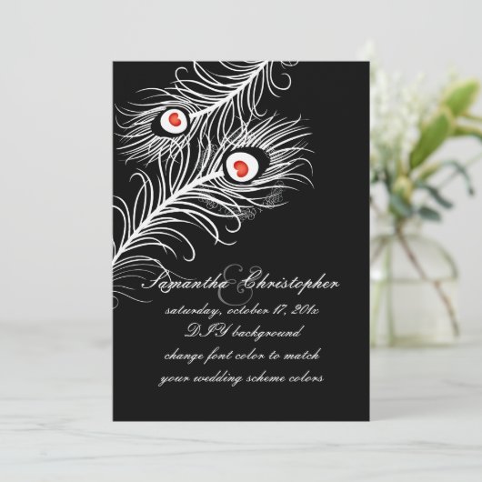 PixDezines doe-het-zelf kleuren, pauw pluimen op r Kaart (Staand voorkant)