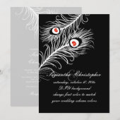 PixDezines doe-het-zelf kleuren, pauw pluimen op r Kaart (Voorkant / Achterkant)