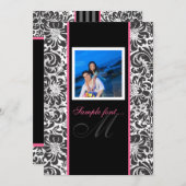 PixDezines doe-het-zelf.. monogram fidora damast Kaart (Voorkant / Achterkant)