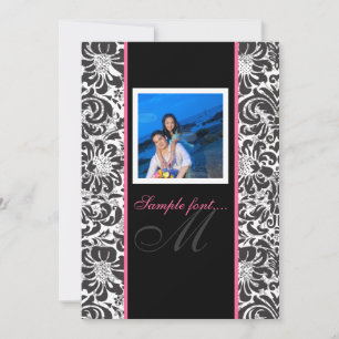 PixDezines doe-het-zelf.. monogram fidora damast Kaart