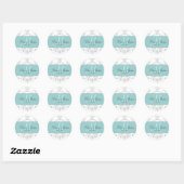 PixDezines dolcé damask doe-het-zelf kleur Ronde Sticker (Vel)