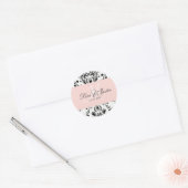 PixDezines dolcé damask doe-het-zelf kleur Ronde Sticker (Envelop)