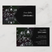 PixDezines Dolcè Damask/Nepzilver Visitekaartje (Voorkant / Achterkant)