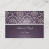 PixDezines Dolcè Damask/plum+iory Plaatskaartje (Achterkant)