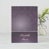 PixDezines Dolcè Damask/Plum+Silvery Grey Kaart (Staand voorkant)