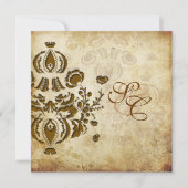 PixDezines  Dolcè Damask-uitnodigingen Kaart (Voorkant)