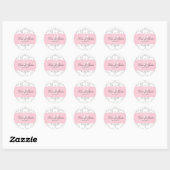PixDezines dolcé damast diy kleur Ronde Sticker (Vel)