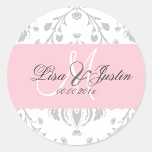PixDezines dolcé damast diy kleur Ronde Sticker