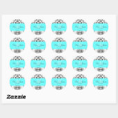 PixDezines dolcé damast diy kleur Ronde Sticker (Vel)