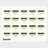 PixDezines dolcé damast diy kleur Ronde Sticker (Vel)