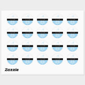 PixDezines dolcé damast diy kleur Ronde Sticker (Vel)