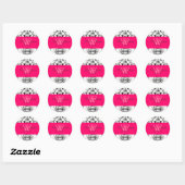 PixDezines dolcé damast diy kleur Ronde Sticker (Vel)