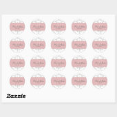 PixDezines dolcé damast diy kleur Ronde Sticker (Vel)