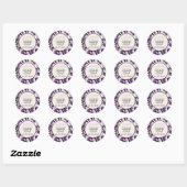 PixDezines dolcé damast diy kleur Ronde Sticker (Vel)