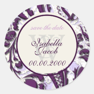 PixDezines dolcé damast diy kleur Ronde Sticker