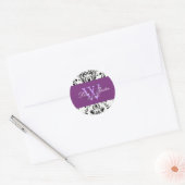 PixDezines dolcé damast diy kleur Ronde Sticker (Envelop)