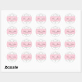PixDezines dolcé damast diy kleur Ronde Sticker (Vel)