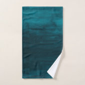 PixDezines Donker Blauwgroen Groene Waterverf Handdoek (Handdoek)