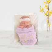 PixDezines Doop Goud Script Lettertype Kaart (Gele Bloem)