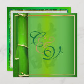 PixDezines Double Happiness+bamboo Kaart (Voorkant / Achterkant)