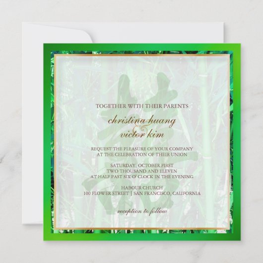 PixDezines Double Happiness+bamboo Kaart (Achterkant)