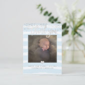 PixDezines Douche Dank u/Geverblind Poeder Blauw Briefkaart (Staand voorkant)