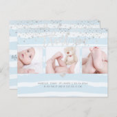 PixDezines Douche Dank u/Geverblind Poeder Blauw Briefkaart (Voorkant / Achterkant)