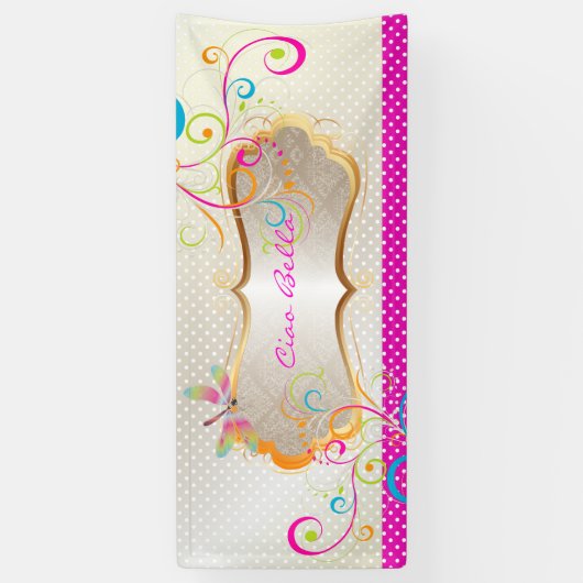 PixDezines Dragonflies Rainbow Swirls Spandoek (Verticaal)