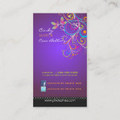 PixDezines Dragonflies/Royal Paars Visitekaartje (Achterkant)