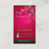 PixDezines Dragonflies/Ruby Red Visitekaartje (Achterkant)