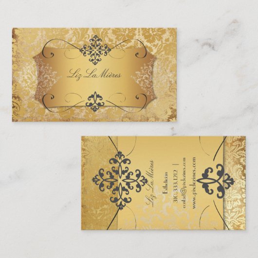 PixDezines  droogplaats demper/perkament Visitekaartje (Voorkant / Achterkant)