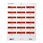 PixDezines dubbel geluk, chinees/diy rood Etiket (Full Sheet)