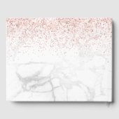 PixDezines Dubbel Geluk Marmer Roze Goud Gastenboek (Achterkant)