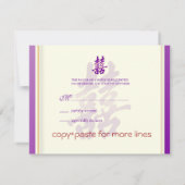 PixDezines Dubbele Geluk, RSVPs voor 5x7 nodigt ui RSVP Kaartje (Achterkant)