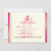 PixDezines Dubbele Geluk, RSVPs voor 5x7 nodigt ui RSVP Kaartje (Achterkant)