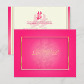 PixDezines Dubbele Geluk, RSVPs voor 5x7 nodigt ui RSVP Kaartje (Voorkant / Achterkant)