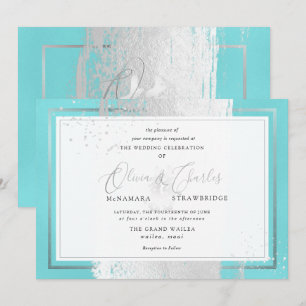 PixDezines Dubbele Gelukzaligheid, Aqua+Platinum Kaart