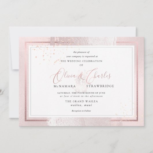 PixDezines Dubbelgeluk, Blush Pink Kaart (Voorkant)