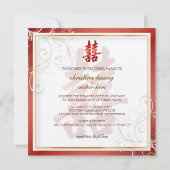 PixDezines Dubbelgeluk, Chinees huwelijk Kaart (Achterkant)