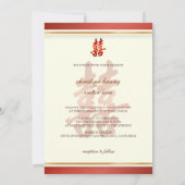 PixDezines Dubbelgeluk, Chinees huwelijk Kaart (Achterkant)